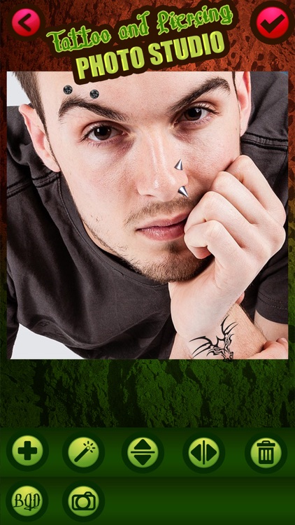 Tattoo and Piercing Photo Studio – Download Best Free Art Stickers for Body Parts screenshot-3