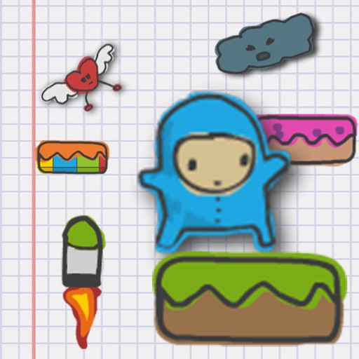 Sketch Jumper - Platform Flying Game iOS App