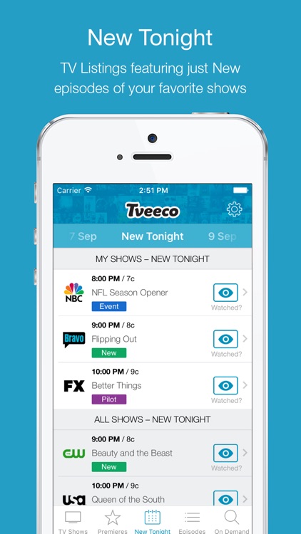Tveeco - TV Listings Simplified