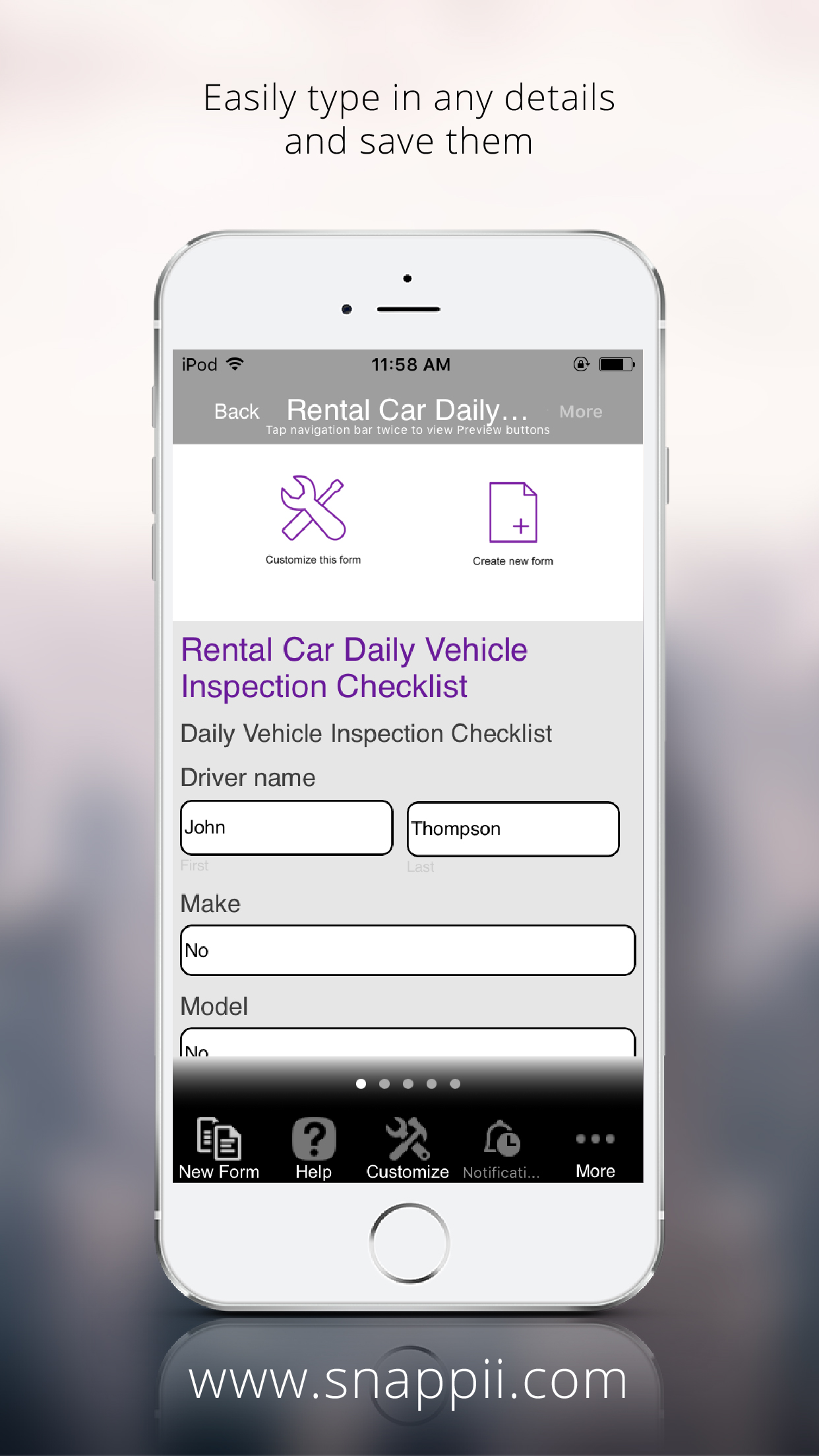 Rental Car Daily Vehicle Inspection Checklist
