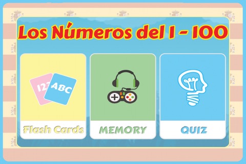 Flashcards and Games Of Number 1-100 Español screenshot 2
