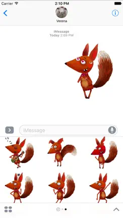 Little Fox Stickers iPhone image 4