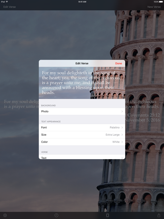 LDS Ponderize iPad screenshot 4 - Productivity app