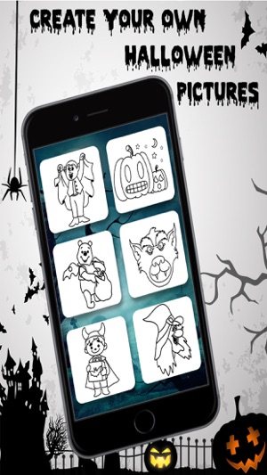 Halloween Coloring Pages - Haunted Halloween(圖3)-速報App