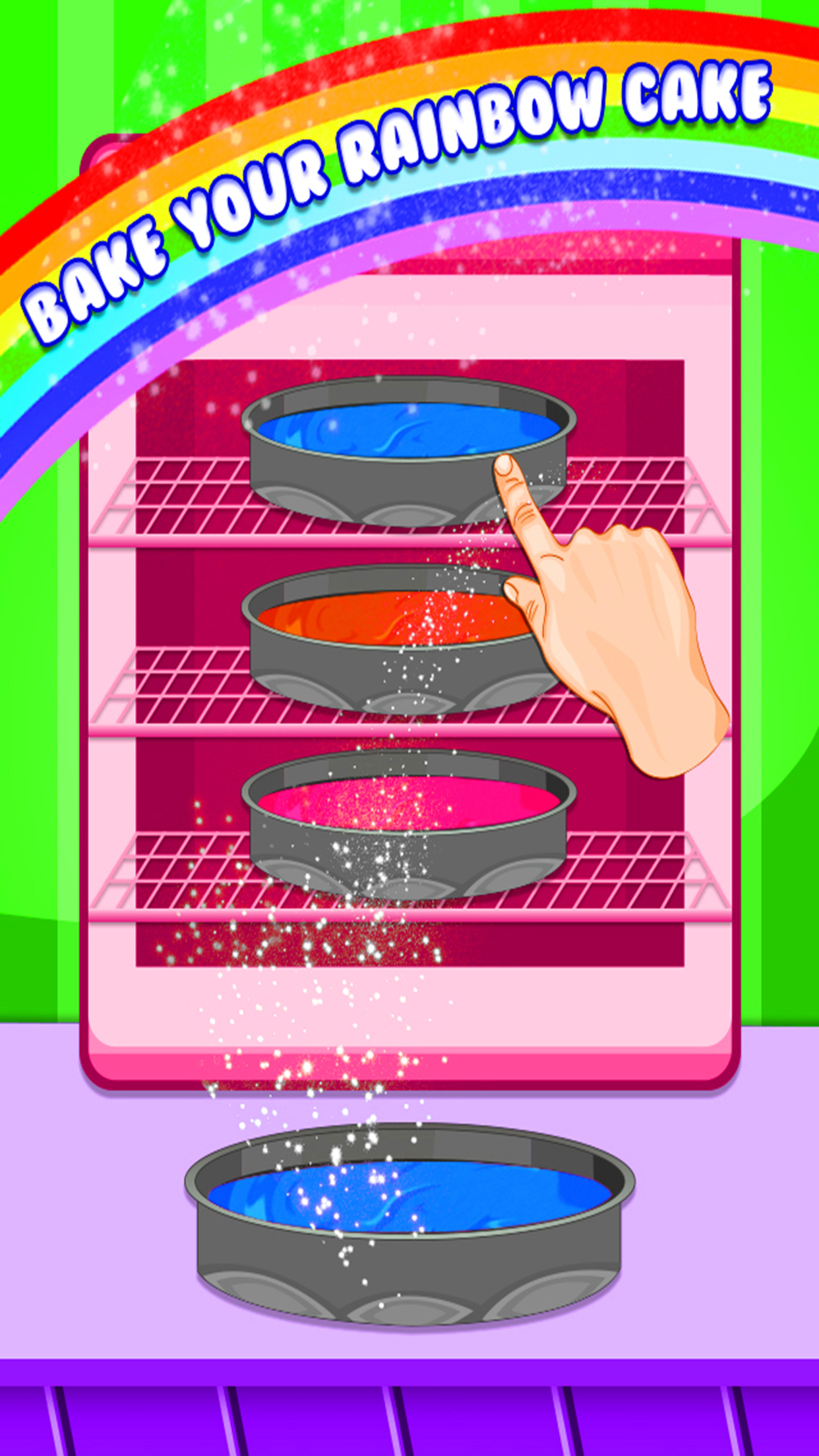 Rainbow Cake Maker - Cooking Rainbow Birthday Cake