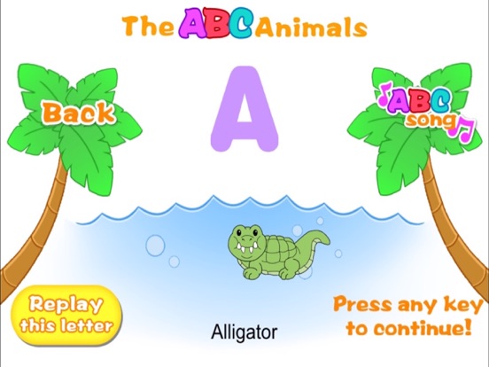 Alphabet ABC Song and Animals iPad screenshot 2 - Education app