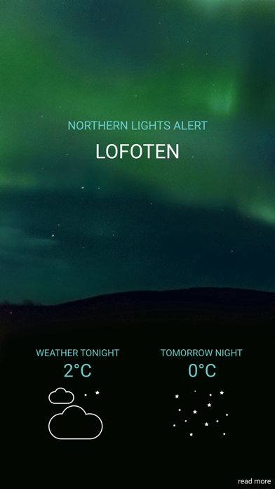 Northern Lights Alert Lofoten Screenshot 1