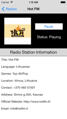 Lithuania Radio Live Player (Lietuva radijo) screenshot 2