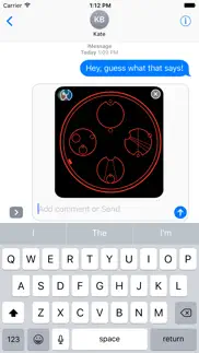 gallifreyan iphone screenshot 2