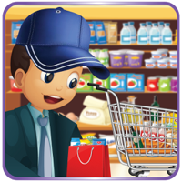 Supermarket boy food shopping - A crazy market cleanup and grocery shop game