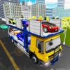 3D Transport Car Trailer Truck - Multilevel Real City Traffic Car Parking & Driving Game