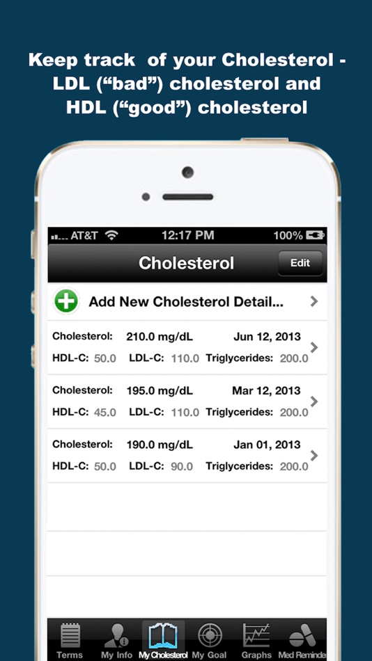 Cholesterol Track-iCholesterol - 3.4.0 - (iOS)