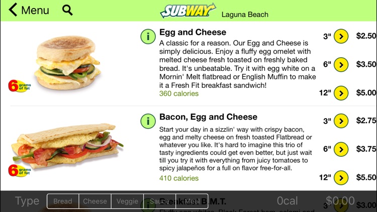 Subway Ordering for California screenshot-3