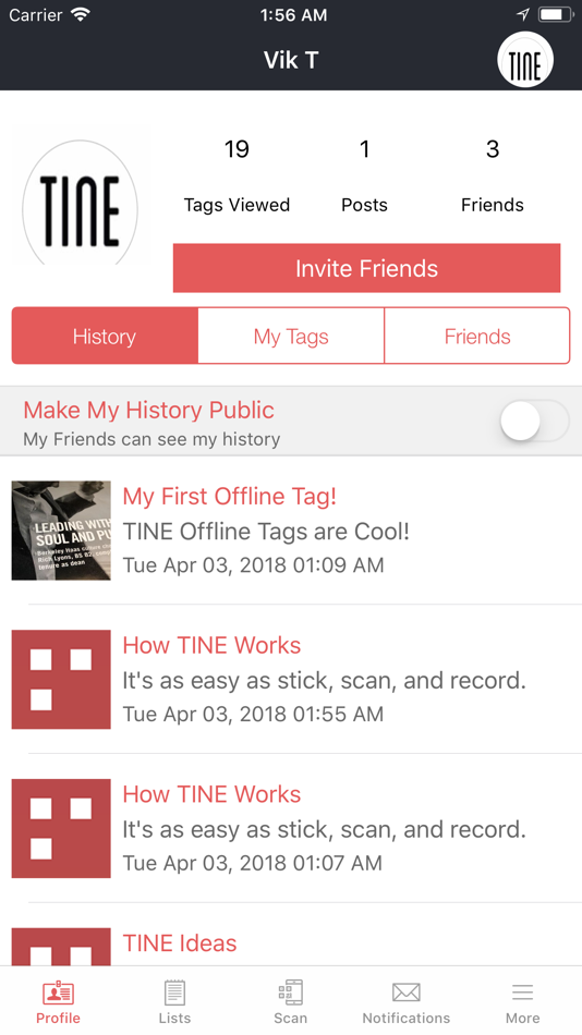 Tine Tag: Interactive sticker - 2.1 - (iOS)