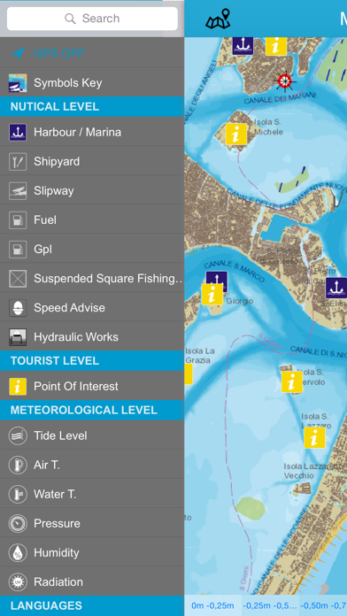 Venice lagoon chart Screenshot