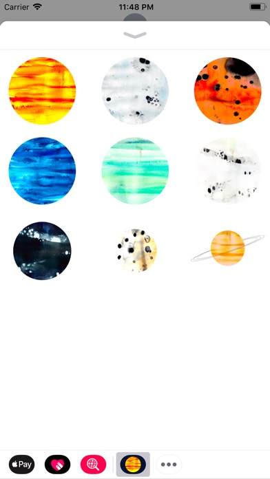 Abstracts Planetary Stickers screenshot 3