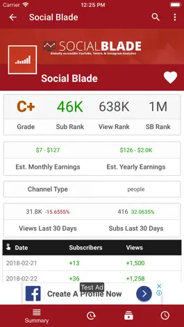 Game screenshot Social Blade Statistics App hack