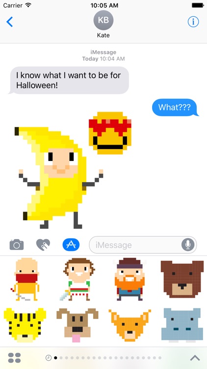 8-bit Stickers for iMesssage