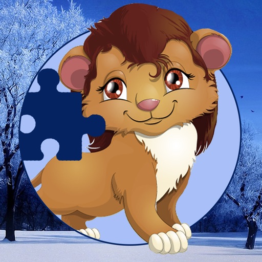 Crazy Lion Queen Jigsaw Puzzle Game For Kids Icon