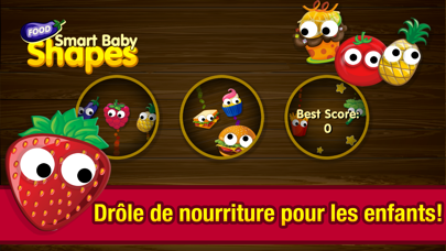 Screenshot #1 pour Drôle de nourriture: jeux de puzzle éducatifs pour les enfants et les tout-petits