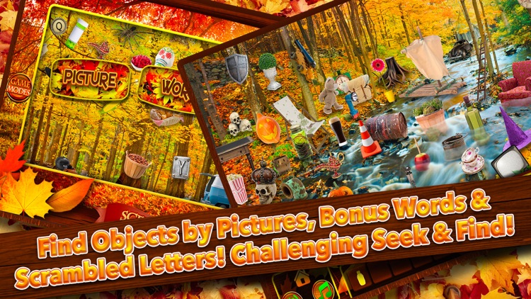 Hidden Objects Autumn Fall & Halloween Harvest Pic screenshot-3