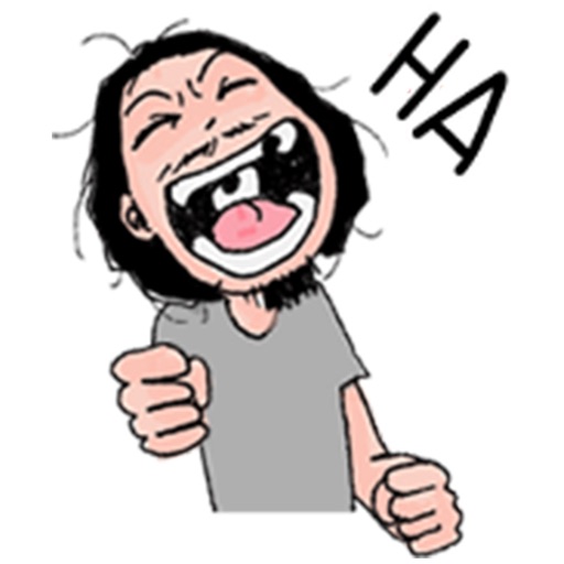 Rough man stickers - emoji- emoticons for iMessage