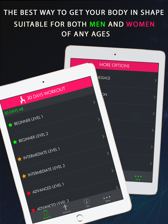30 Day Fitness Challenges ~ Daily Workout Pro iPad screenshot 5 - Health & Fitness app