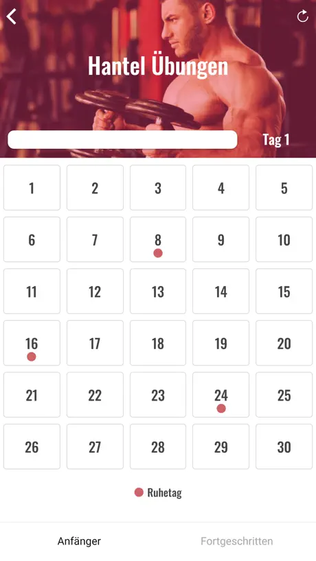 30 Tage Arm-Challenge