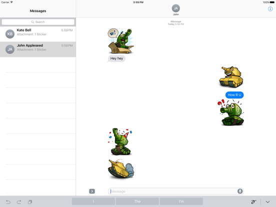 WoT Blitz Emotions iPad screenshot 4 - Stickers app