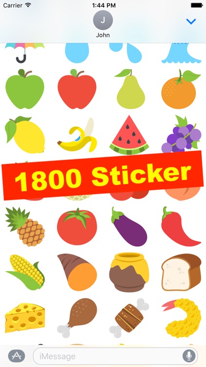 EmojiOne as Stickers screenshot-4