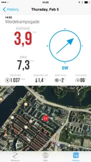 vaavud wind meter iphone screenshot 2