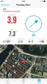 Vaavud Wind Meter screenshot