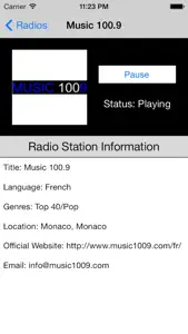 Monaco Radio Live Player (French / le français) screenshot #4 for iPhone