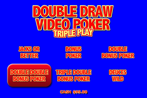 Double Draw Poker Triple Play screenshot 2