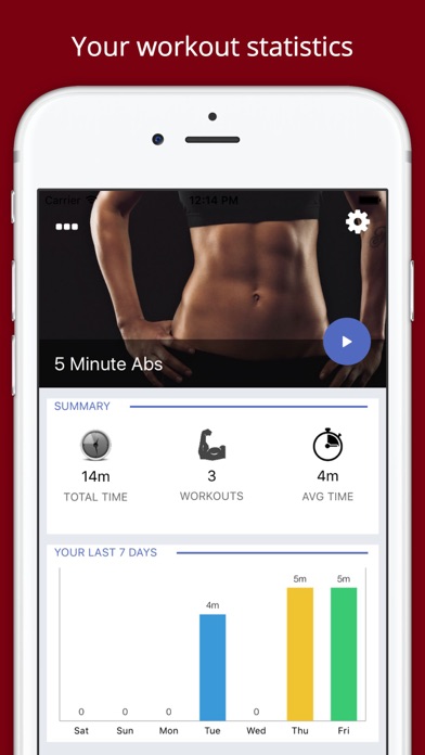 Screenshot #1 pour Abs Challenge Workout Free - Build muscles