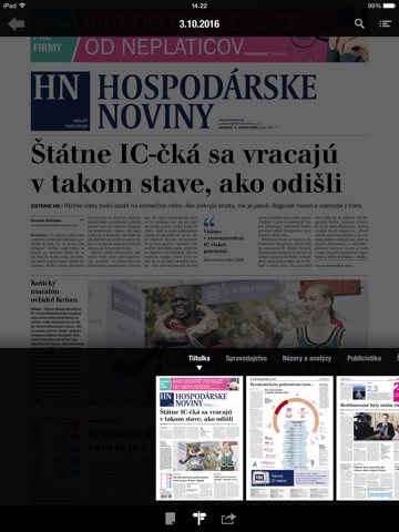 Hospodárske Noviny screenshot 2