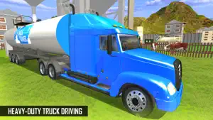 Milk-Man: Offroad Transporter Trailer Truck Drive screenshot #1 for iPhone