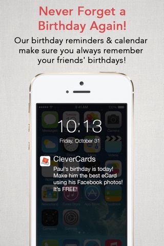 CleverCards: Greeting Cards & eCards for Facebook screenshot 4