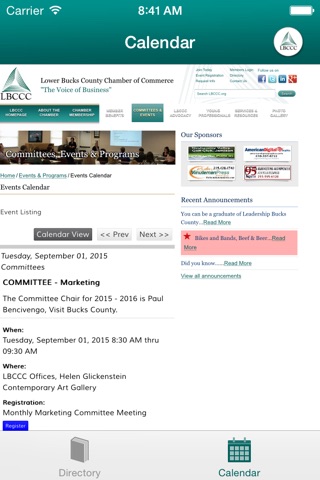 Lower Bucks County Chamber of Commerce screenshot 2