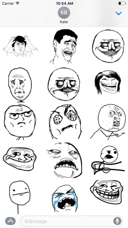 Game screenshot Troll Face Stikers Pack for iMessage mod apk