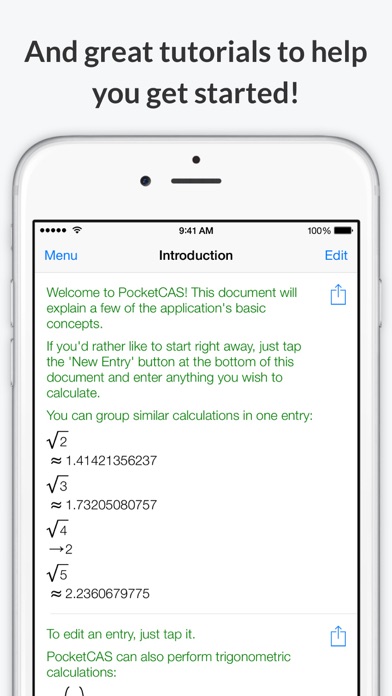 PocketCAS Mathematics Toolkitのスクリーンショット5 PocketCAS Mathematics Toolkitのスクリーンショット5