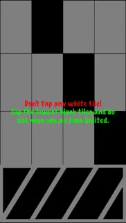 the black tiles ninja 2 - don't touch the white blocks, only black piano ones! iphone screenshot 1