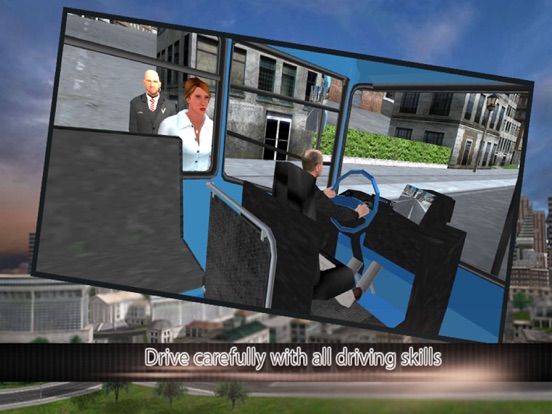 Modern city bus driver 3d : free simulation game iPad screenshot