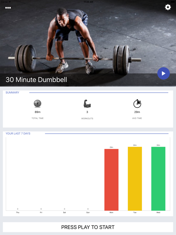 Screenshot #4 pour 30 Min Dumbbell Workout Challenge Free Lose Weight