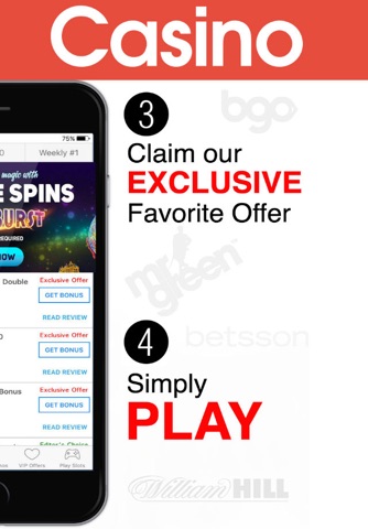 Online Caisno Offers Guide - Get FREE spins and Mobile slots from top Casions (including special offer for Casinoroom Players) screenshot 2