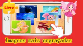 Game screenshot Quebra-Cabeça da Princesa Sereia no Jogos Educativos Grátis para Crianças e Jardim de Infância mod apk
