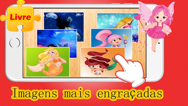 Quebra-Cabeça da Princesa Sereia no Jogos Educativos Grátis para