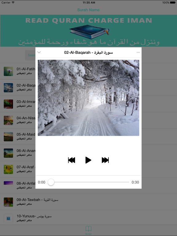Maher Maiqli - Quran mp3 - ماهر المعيقلي iPad screenshot