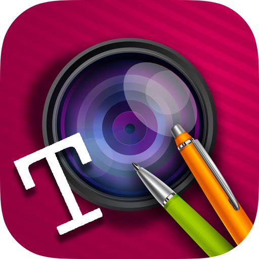 Doodle and write on photos icon