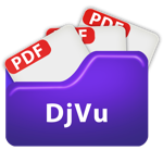 Download PDF to DjVu app